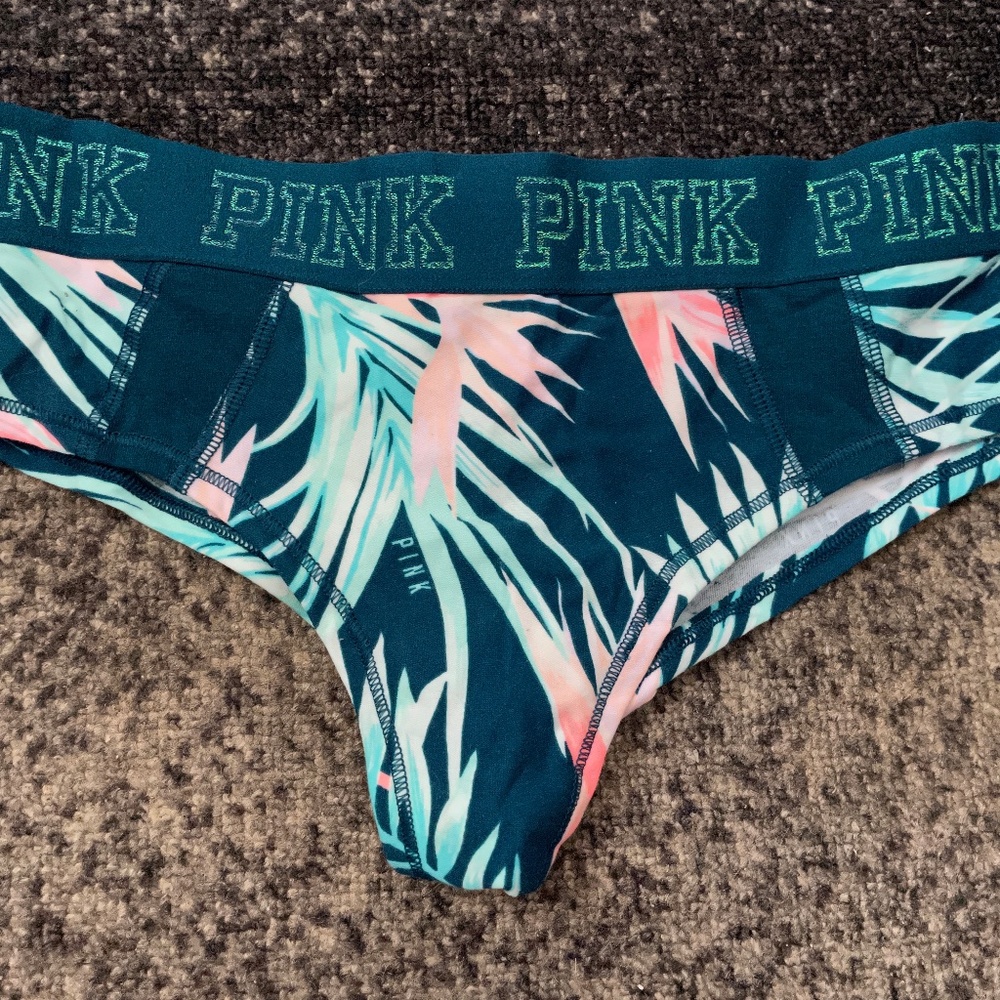 VS Pink Tropical Cheekster Underwear NWT